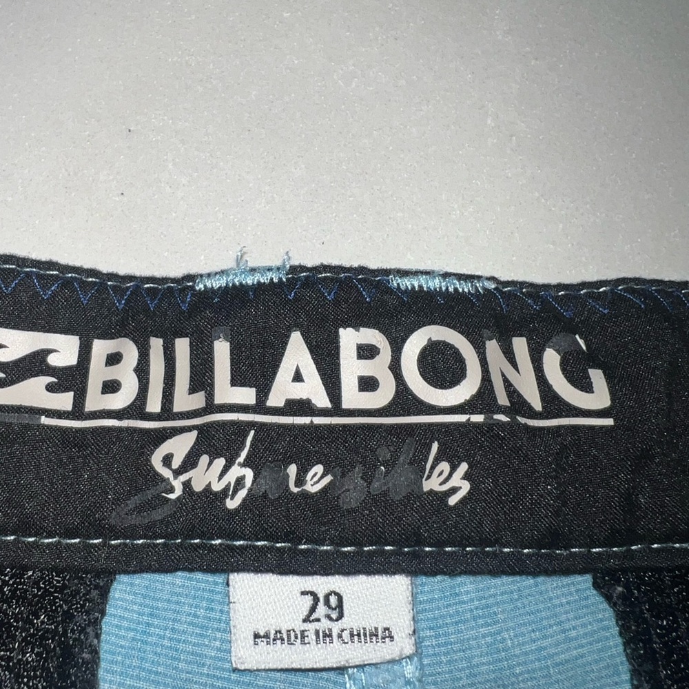 Billabong Blue Flat Front Shorts Lightweight Casual - Picture 6 of 9
